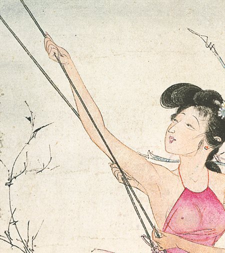 金溪-胡也佛的仕女画和最知名的金瓶梅秘戏图